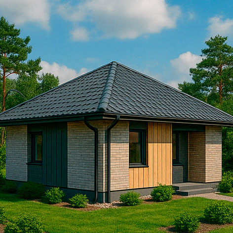 Четырехскатная крыша