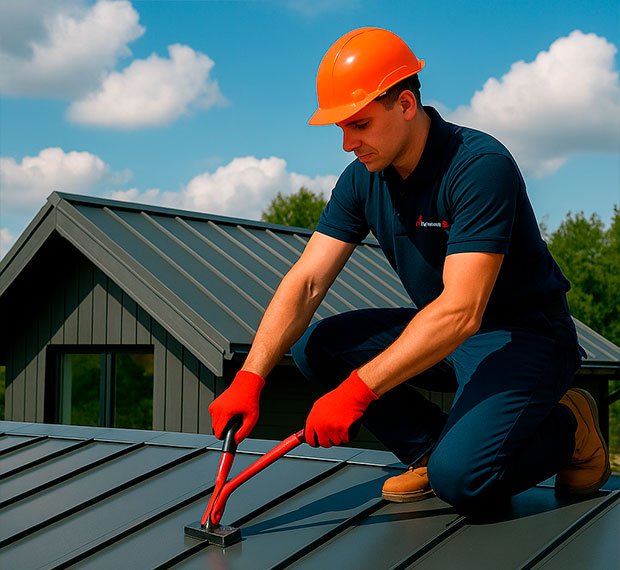 Монтаж фальцевой кровли в Наро-Фоминске