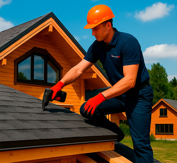 Монтаж кровли из мягкой черепицы в Наро-Фоминске