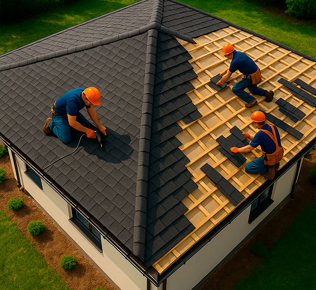 Монтаж четырехскатной крыши в Наро-Фоминске