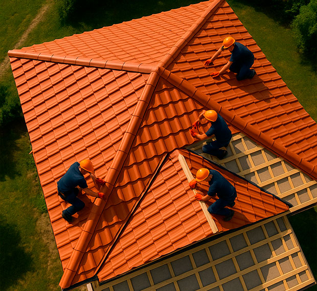 Монтаж 3-скатной крыши в Наро-Фоминске